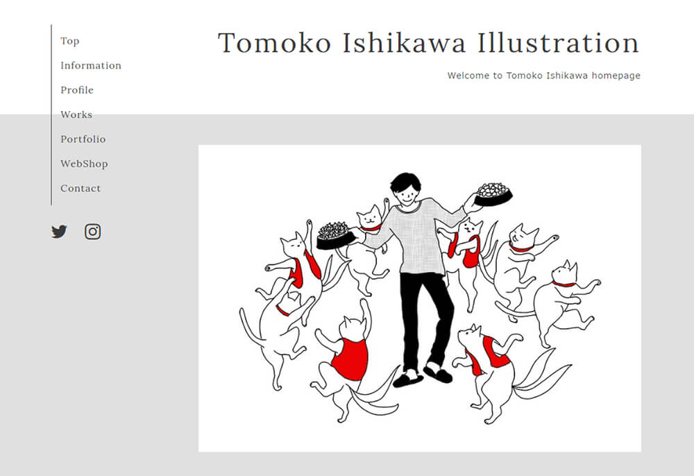 Tomoko Ishikawaさんのホームページ
