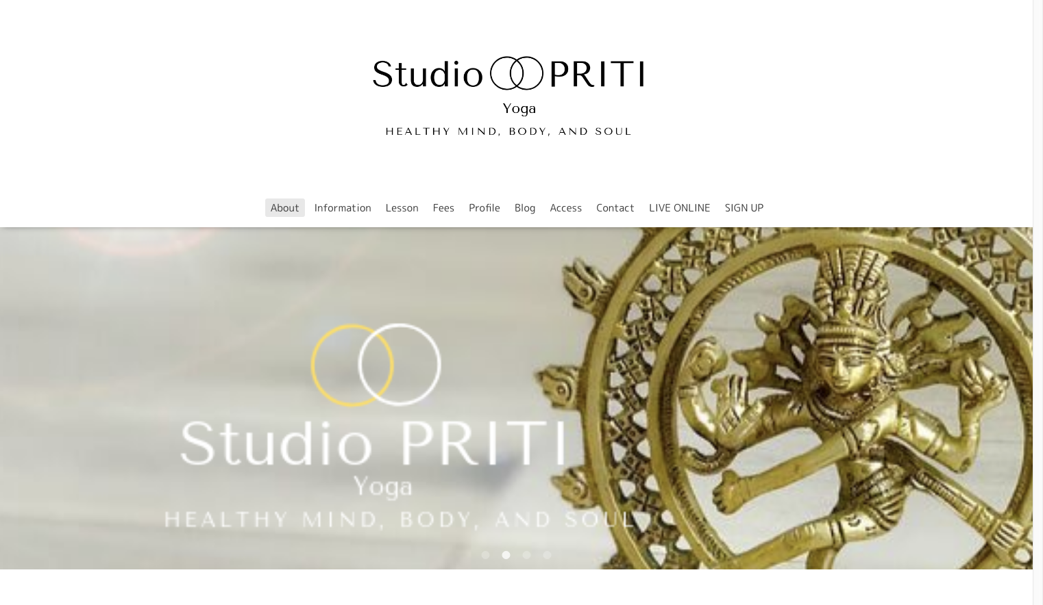 Studio PRITIさんのホームページ